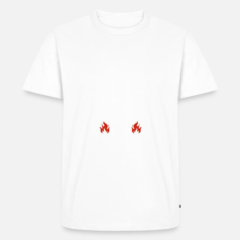 Grill Barbecue Grilling - Männer Premium Bio T-Shirt - Weiß