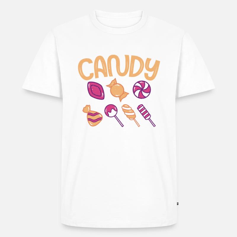 Candy Gift - Männer Premium Bio T-Shirt - Weiß