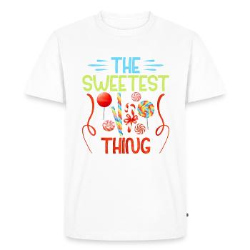 Cadeau de bonbons - T-shirt Premium bio Homme - blanc - Devant - Nico (187cm)