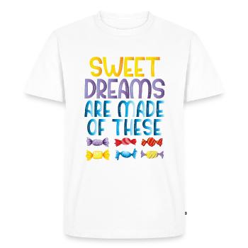 Cadeau de bonbons - T-shirt Premium bio Homme - blanc - Devant - Nico (187cm)