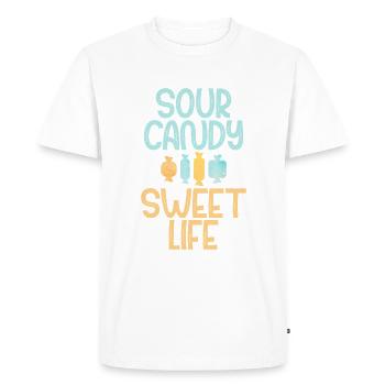 Candy Gift - Men's Premium Organic T-Shirt - white - Front - Nico (187cm)
