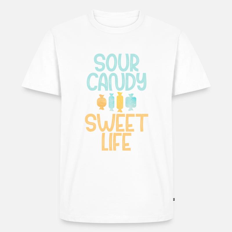 Candy Gift - Männer Premium Bio T-Shirt - Weiß