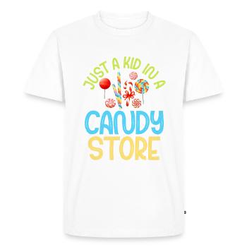 Candy Gift - Men's Premium Organic T-Shirt - white - Front - Nico (187cm)