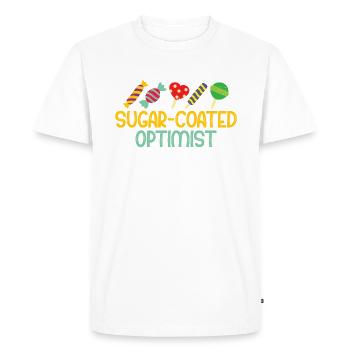 Candy Gift - Men's Premium Organic T-Shirt - white - Front - Nico (187cm)