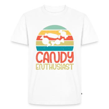 Cadeau de bonbons - T-shirt Premium bio Homme - blanc - Devant - Nico (187cm)