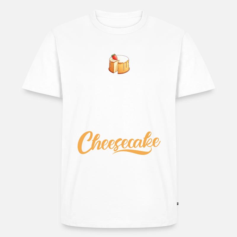 Cheesecake Gift - Männer Premium Bio T-Shirt - Weiß