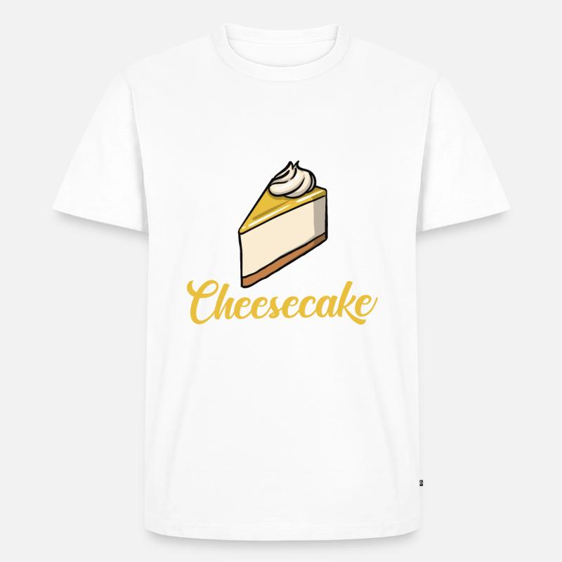 Cheesecake Gift - Männer Premium Bio T-Shirt - Weiß