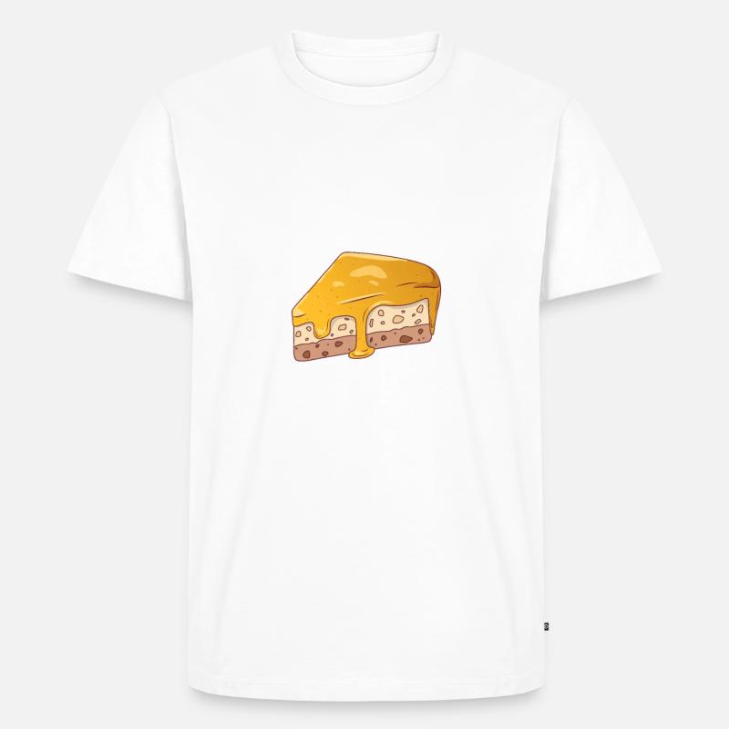 Cheesecake Gift - Männer Premium Bio T-Shirt - Weiß