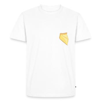 Cadeau de gâteau au fromage - T-shirt Premium bio Homme - blanc - Devant - Nico (187cm)