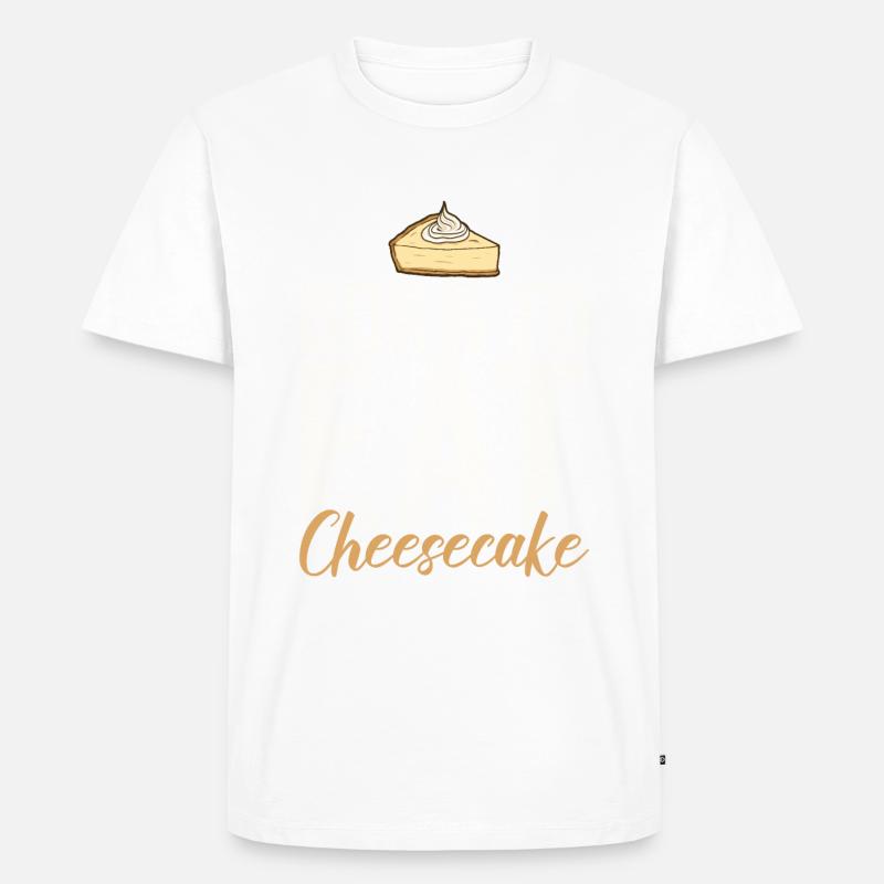 Cheesecake Gift - Männer Premium Bio T-Shirt - Weiß