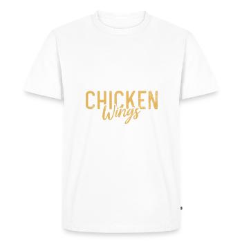 Chicken Wings Gifts - Men's Premium Organic T-Shirt - white - Front - Nico (187cm)