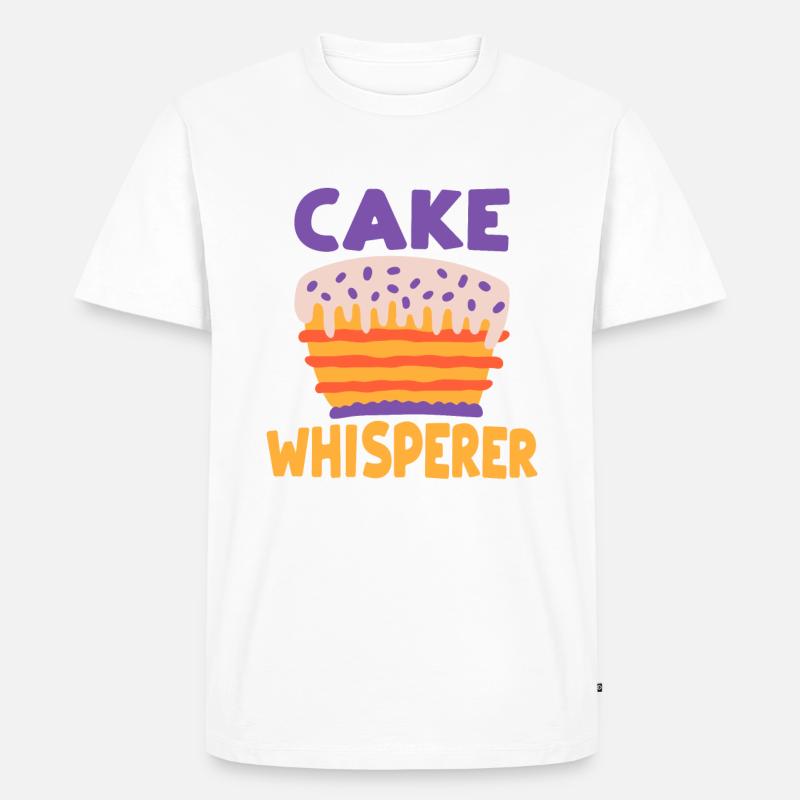 Cake Lover Cake Gift - Männer Premium Bio T-Shirt - Weiß