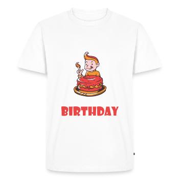 Cake Lover Cake Gift - T-shirt Premium bio Homme - blanc - Devant - Nico (187cm)