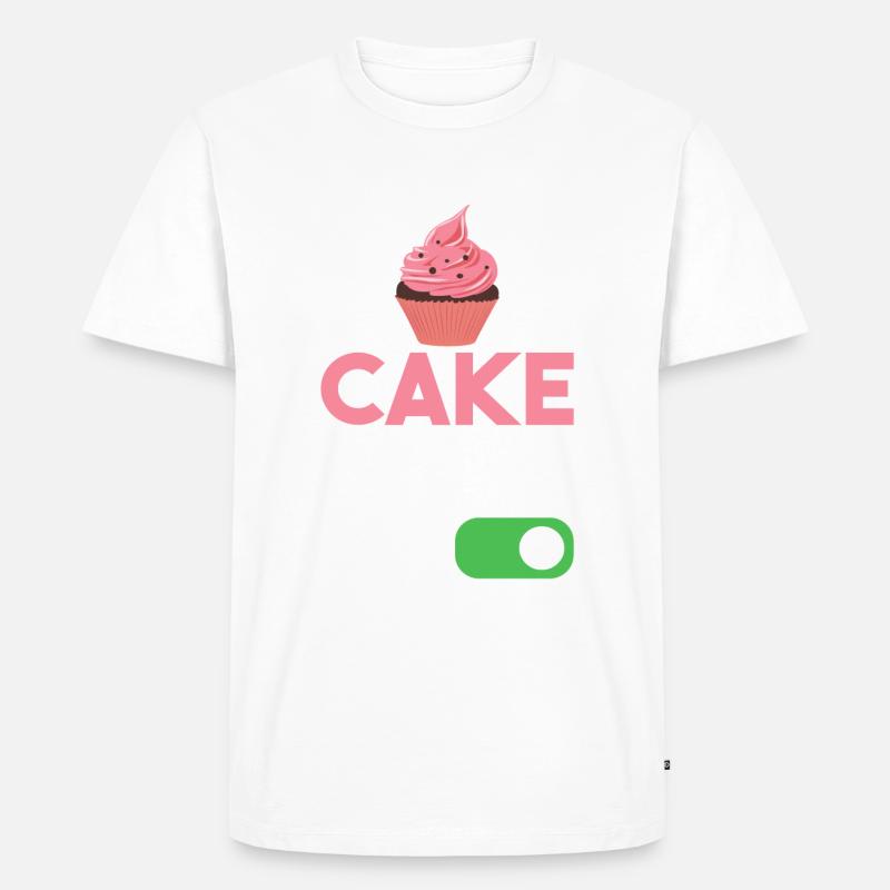 Cake Lover Cake Gift - Männer Premium Bio T-Shirt - Weiß