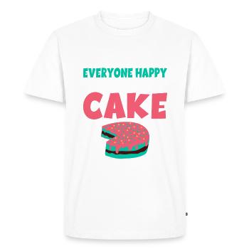 Cake Lover Cake Gift - T-shirt Premium bio Homme - blanc - Devant - Nico (187cm)