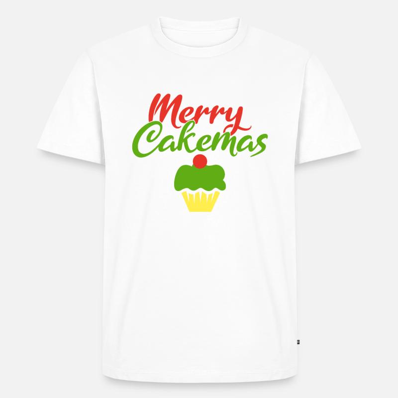 Cake Lover Cake Gift - Männer Premium Bio T-Shirt - Weiß