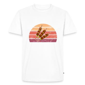 Cadeaux pour les amateurs de boulettes de viande - T-shirt Premium bio Homme - blanc - Devant - Nico (187cm)