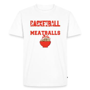Cadeaux pour les amateurs de boulettes de viande - T-shirt Premium bio Homme - blanc - Devant - Nico (187cm)