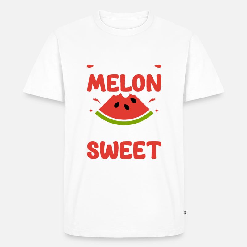 Melon Gift - Männer Premium Bio T-Shirt - Weiß