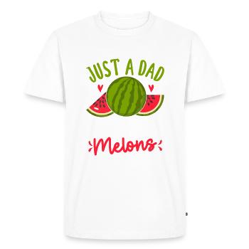 Melon Poison - Men's Premium Organic T-Shirt - white - Front - Nico (187cm)