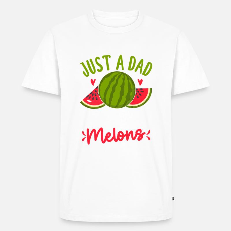 Melon Gift - Männer Premium Bio T-Shirt - Weiß