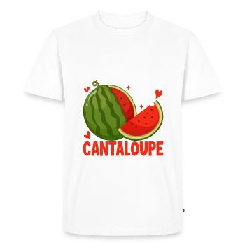 Melon Poison - Men's Premium Organic T-Shirt - white - Front - Nico (187cm)