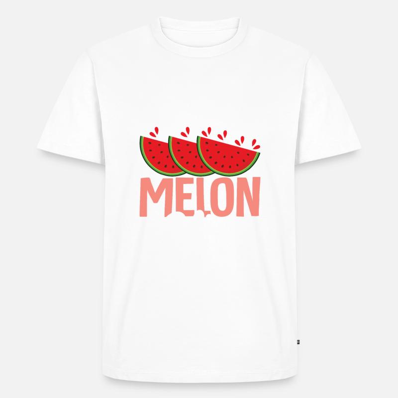 Melon Gift - Männer Premium Bio T-Shirt - Weiß