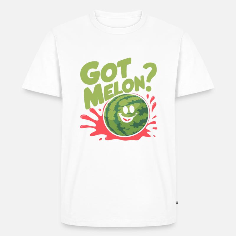 Melon Gift - Männer Premium Bio T-Shirt - Weiß