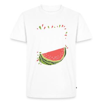 Melon Poison - T-shirt Premium bio Homme - blanc - Devant - Nico (187cm)