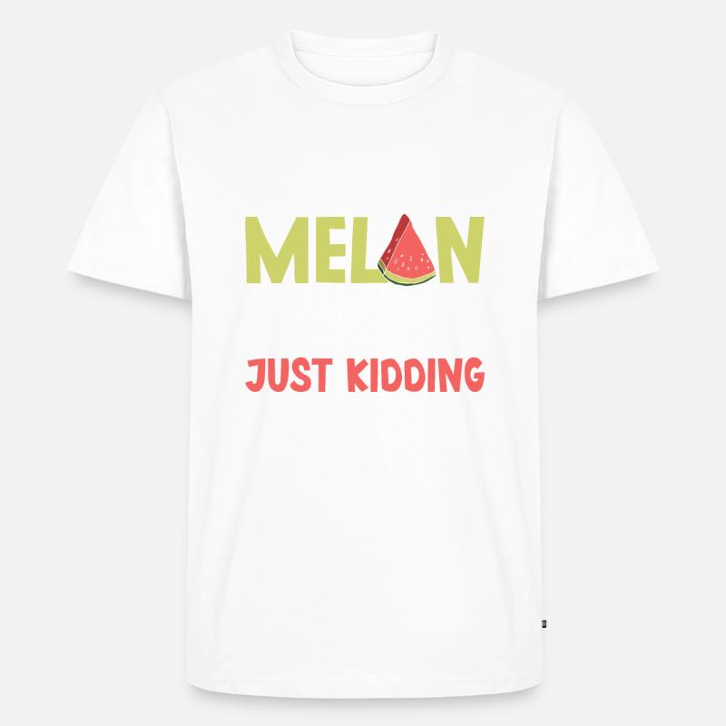 Melon Gift - Männer Premium Bio T-Shirt - Weiß
