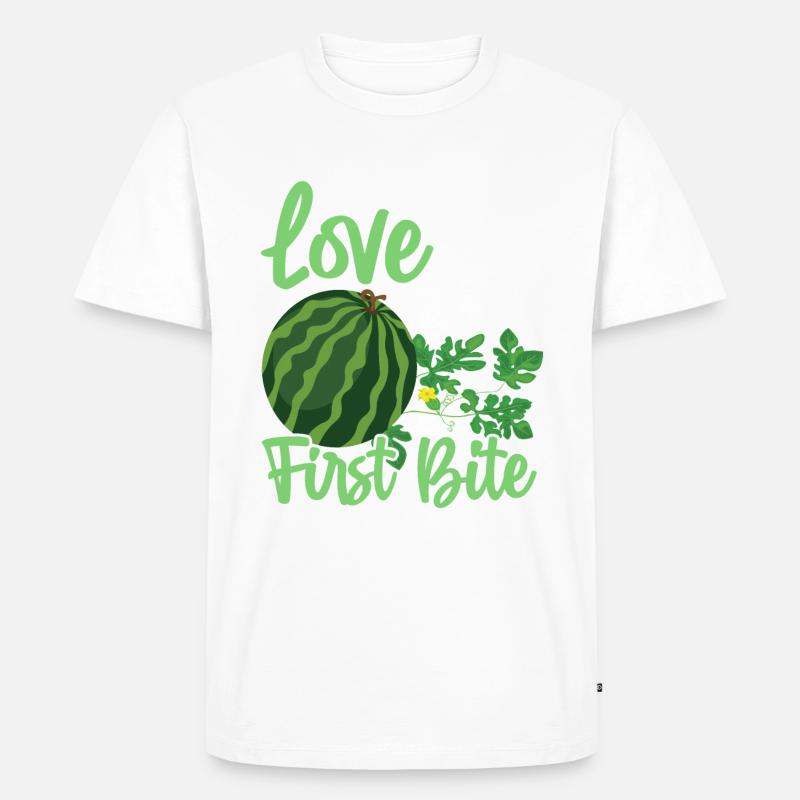 Melon Gift - Männer Premium Bio T-Shirt - Weiß