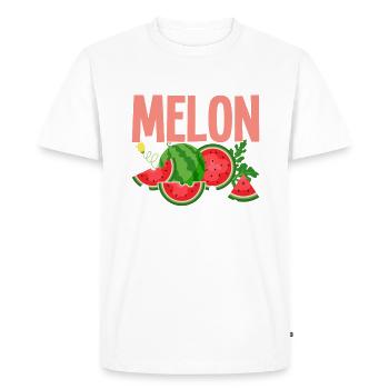 Melon Poison - T-shirt Premium bio Homme - blanc - Devant - Nico (187cm)
