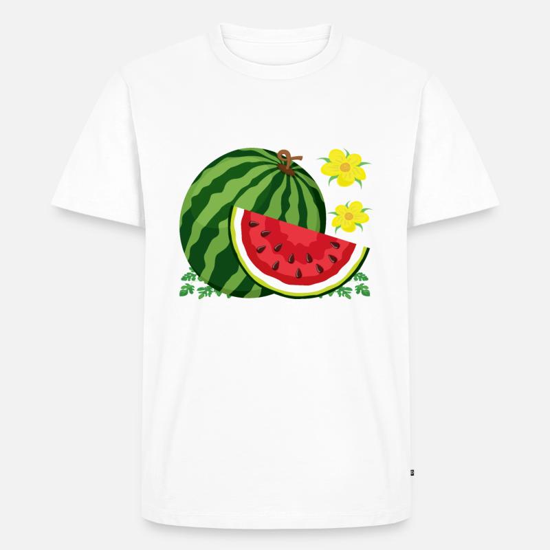 Melon Gift - Männer Premium Bio T-Shirt - Weiß
