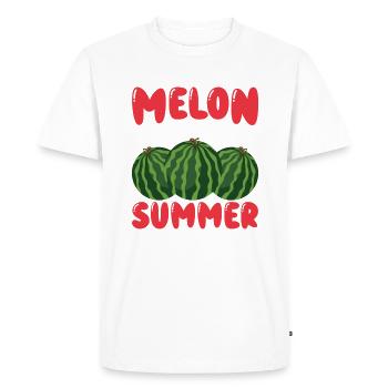 Melon Poison - T-shirt Premium bio Homme - blanc - Devant - Nico (187cm)