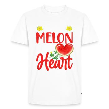Melon Poison - T-shirt Premium bio Homme - blanc - Devant - Nico (187cm)