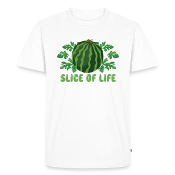 Melon Poison - Men's Premium Organic T-Shirt - white - Front - Nico (187cm)