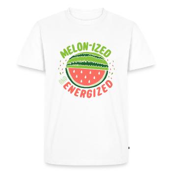 Melon Poison - Men's Premium Organic T-Shirt - white - Front - Nico (187cm)