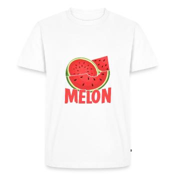 Melon Poison - T-shirt Premium bio Homme - blanc - Devant - Nico (187cm)