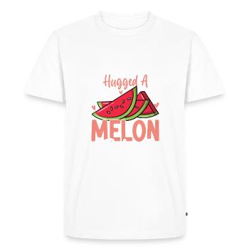 Melon Poison - T-shirt Premium bio Homme - blanc - Devant - Nico (187cm)