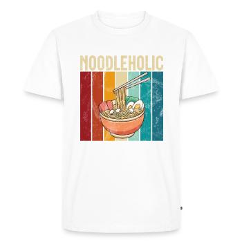 Noodle Lover Gifts - Men's Premium Organic T-Shirt - white - Front - Nico (187cm)