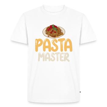 Cadeaux pour les amateurs de pâtes - T-shirt Premium bio Homme - blanc - Devant - Nico (187cm)