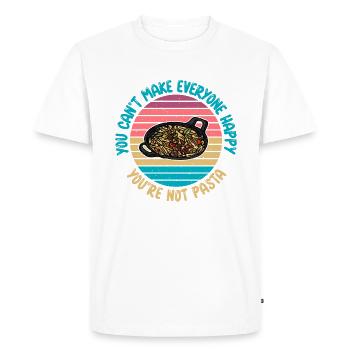 Pasta Lover Gifts - Men's Premium Organic T-Shirt - white - Front - Nico (187cm)