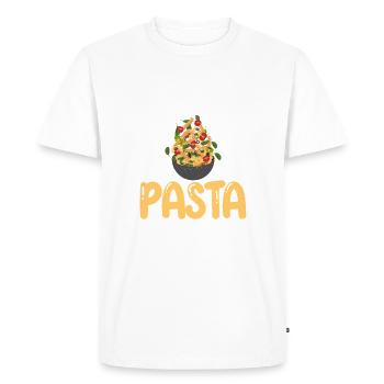 Pasta Lover Gifts - Men's Premium Organic T-Shirt - white - Front - Nico (187cm)