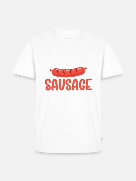 Sausage Lover - Männer Premium Bio T-Shirt - Weiß