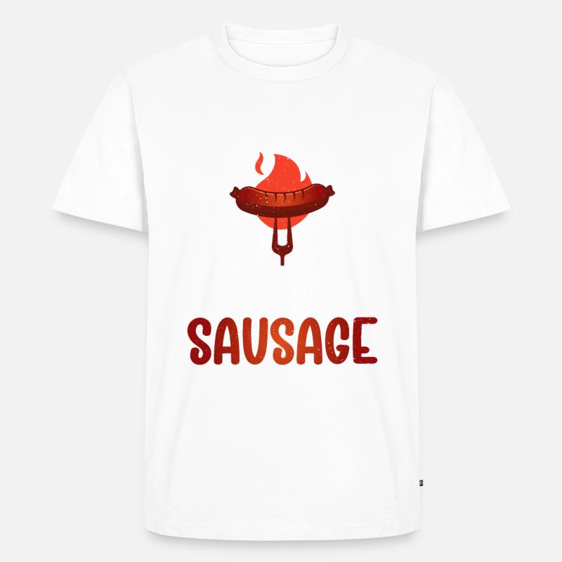 Sausage Lover - Männer Premium Bio T-Shirt - Weiß