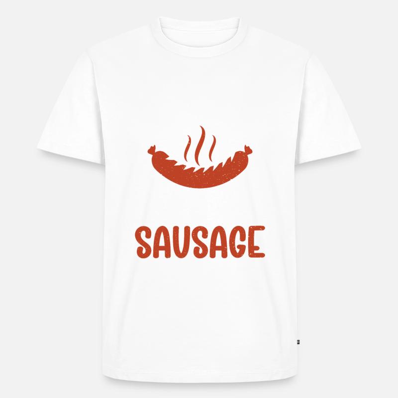 Sausage Lover - Männer Premium Bio T-Shirt - Weiß