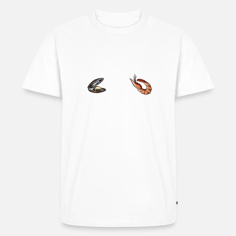 Seafood Lover Gift - Männer Premium Bio T-Shirt - Weiß