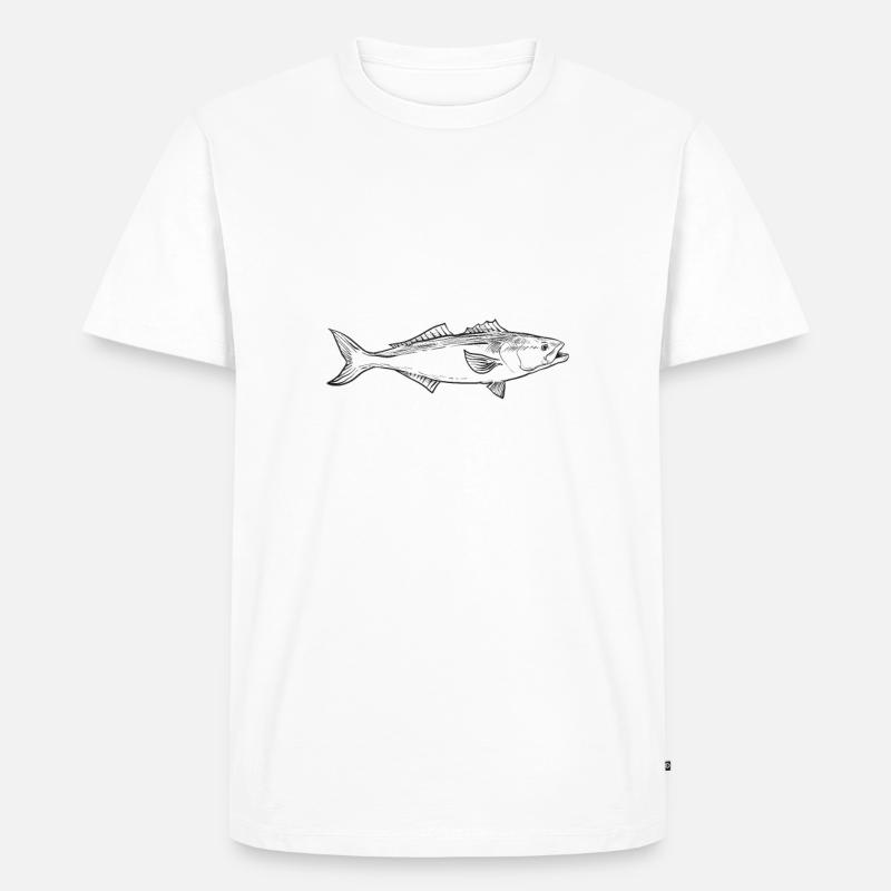 Seafood Lover Gift - Männer Premium Bio T-Shirt - Weiß