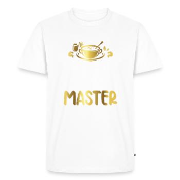 Cadeaux pour les amateurs de soupe - T-shirt Premium bio Homme - blanc - Devant - Nico (187cm)