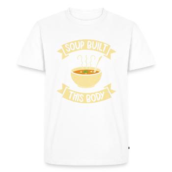 Cadeaux pour les amateurs de soupe - T-shirt Premium bio Homme - blanc - Devant - Nico (187cm)